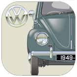 VW Beetle Type 114B 1949-50 Coaster 7